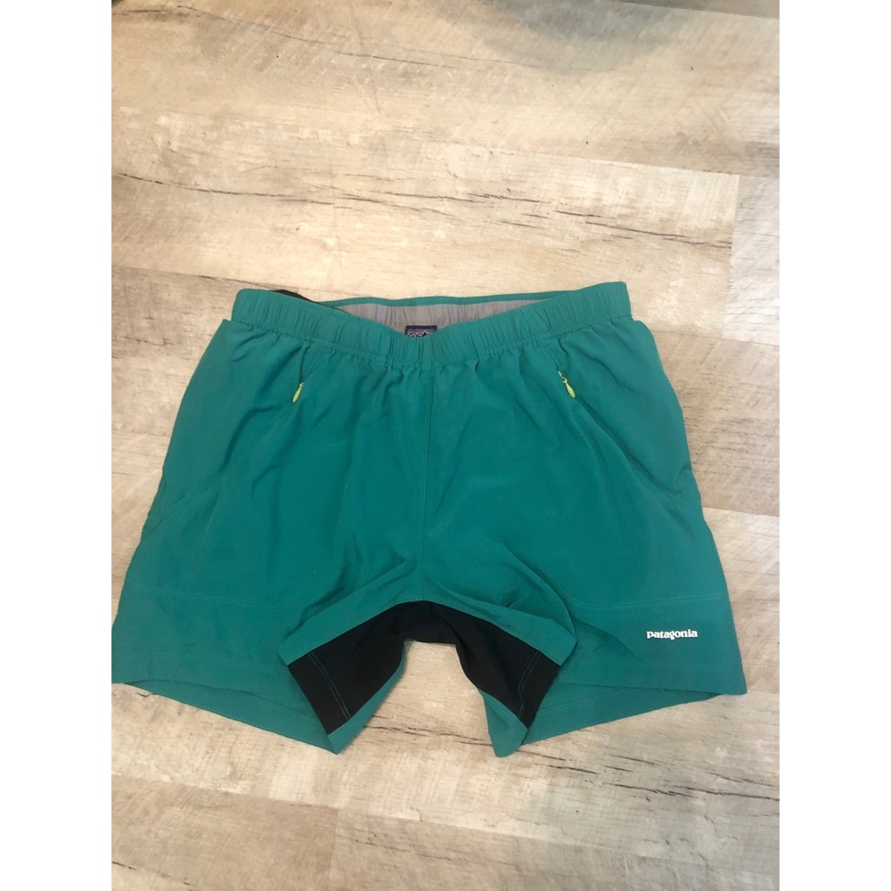 Green Patagonia Running Shorts